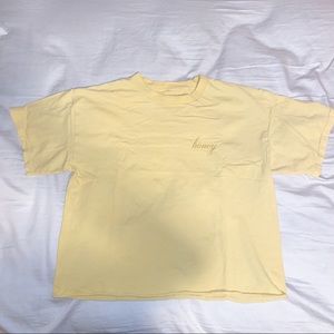 brandy melville honey crop top
